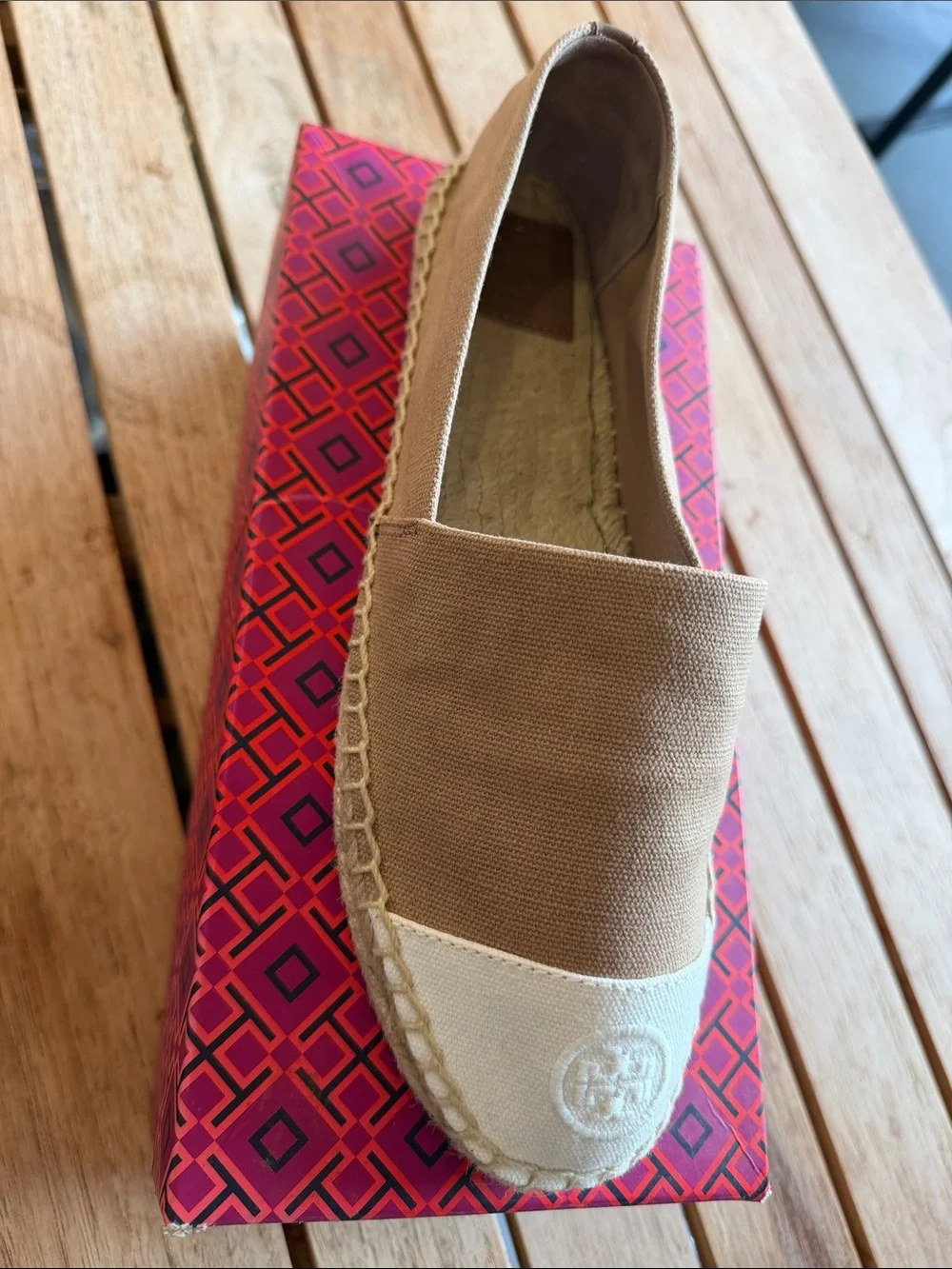 Tory Burch Canvas Cap Toe Espadrille
